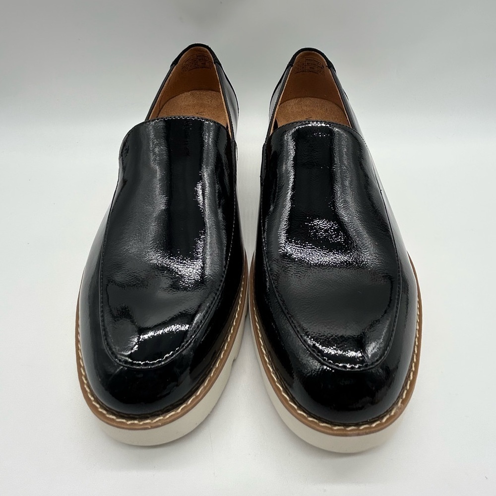 Vionic Kensley Black Patent Leather Loafers Women’s Size 12 Wide Orthotic NWB - Picture 6 of 10